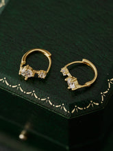 10K Solid Gold Stella Diamond Huggies - CAMELLIA Single